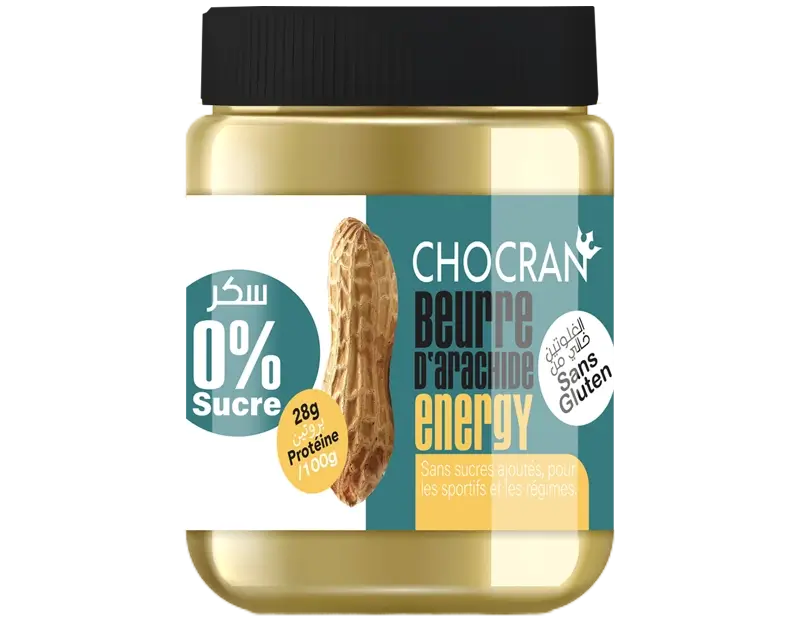 BEURRE DE CACAHUÈTE CHOCRAN ENERGY 0% - 180G
