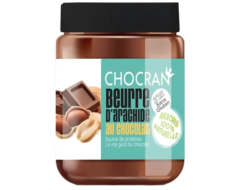 BEURRE DE CACAHUÈTE AU CHOCOLAT CHOCRAN - 320G